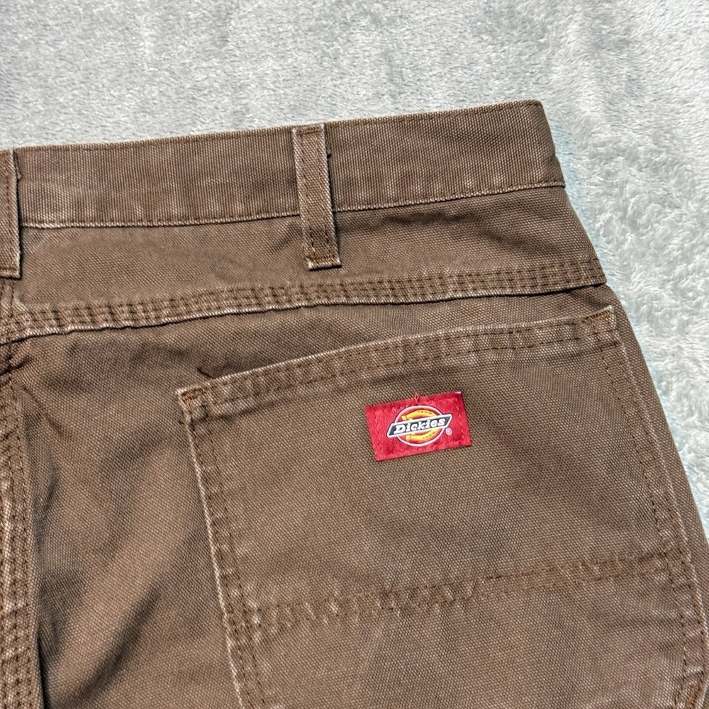 Dickies 1939RTB Canvas Carpenter Pants Mens 36x32 Timber Brown Loose Fit Utility - Picture 3 of 7